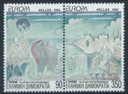 Poštové známky Grécko 1993 Európa CEPT, moderní umenie Mi# 1829-30 A Kat 8.50€