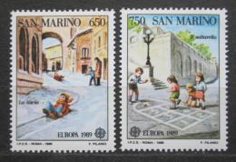 Poštové známky San Marino 1989 Európa CEPT, dìtské hry Mi# 1407-08 Kat 10€