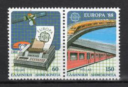Poštové známky Grécko 1988 Európa CEPT, transport Mi# 1685-86 Kat 16€