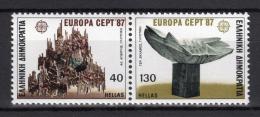 Poštové známky Grécko 1987 Európa CEPT, moderní architektura Mi# 1651-52 A Kat 7€