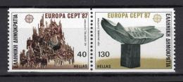 Poštové známky Grécko 1987 Európa CEPT, moderní architektura Mi# 1651-52 C Kat 7€