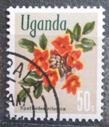 Poštová známka Uganda 1969 Spathodea nilotica Mi# 111