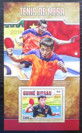 Poštová známka Guinea-Bissau 2016 Stolný tenis Mi# Block 1517 Kat 12.50€