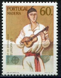 Poštová známka Madeira 1985 Európa CEPT, rok hudby Mi# 97