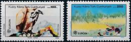Poštové známky Cyprus Tur. 1986 Európa CEPT, ochrana pøírody Mi# 179-80 Kat 10€