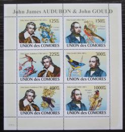 Poštové známky Komory 2009 Vtáci, Audubon Mi# 1995-2000 Kat 11€ 