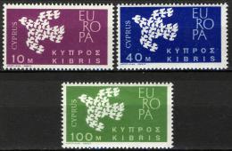 Poštové známky Cyprus 1961 Európa CEPT Mi# 197-99