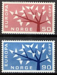 Poštové známky Nórsko 1962 Európa CEPT Mi# 476-77