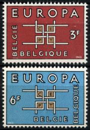 Poštové známky Belgicko 1963 Európa CEPT Mi# 1320-21
