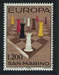 Poštová známka San Marino 1965 Európa CEPT, šachy Mi# 842