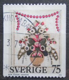 Potov znmka vdsko 1973 Vianoce, umenie, Bjr Anders Hansson Mi# 830 - zvi obrzok
