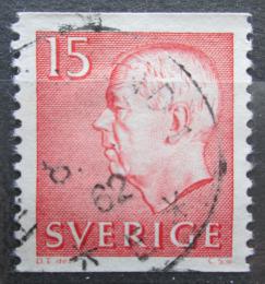Poštová známka Švédsko 1961 Krá¾ Gustav VI. Adolf Mi# 468 A