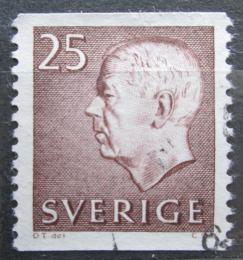 Poštová známka Švédsko 1961 Krá¾ Gustav VI. Adolf Mi# 478 A