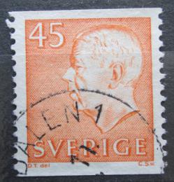 Poštová známka Švédsko 1964 Krá¾ Gustav VI. Adolf Mi# 523 A 
