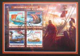 Poštové známky Burkina Faso 2019 Antické plachetnice Mi# N/N