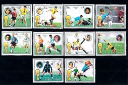 Poštové známky Fudžajra 1973 MS ve futbale Mi# 1391-1400 Kat 7€