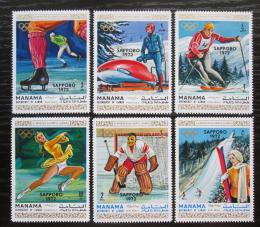 Poštové známky Manáma 1970 ZOH Sapporo Mi# 354-59 Kat 8€