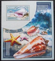 Poštová známka Niger 2014 Mušle Mi# Block 351 Kat 10€
