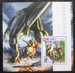 Poštová známka Guinea-Bissau 2014 Dinosaury Mi# Block 1310 Kat 11€
