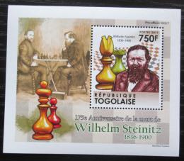 Poštová známka Togo 2011 Wilhelm Steinitz, šachy DELUXE Mi# 4009 Block