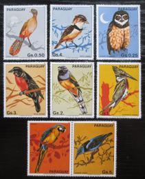 Poštové známky Paraguaj 1983 Vtáci s kupónem Mi# 3668-74