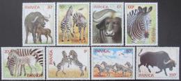 Poštové známky Rwanda 1984 Zebry a buvoli TOP SET Mi# 1283-90 16€