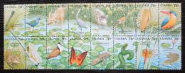 Poštové známky Uganda 1991 Africká fauna Mi# 2856-71 Kat 19€