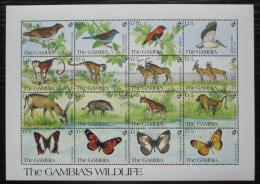 Poštové známky Gambia 1991 Africká fauna Mi# 1145-60 Kat 40€