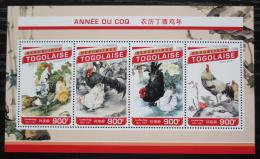 Poštové známky Togo 2016 Èínský nový rok, rok kohouta Mi# 7734-37 Kat 14€