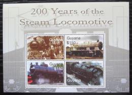Poštové známky Guyana 2004 Parní lokomotívy Mi# 7727-30
