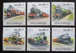 Poštovní známky Mosambik 2011 Parní lokomotivy Mi# 5295-5300 Kat 23€