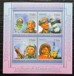 Poštové známky Togo 2011 Jurij Gagarin Mi# 3949-52 Kat 12€