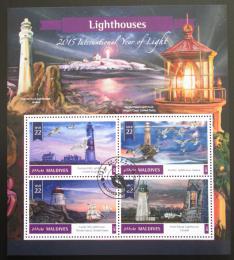 Poštové známky Maldivy 2016 Majáky Mi# 6185-88 Kat 11€