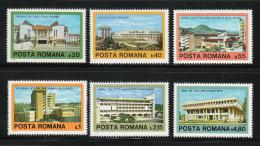 Poštové známky Rumunsko 1979 Moderní architektura Mi# 3601-06
