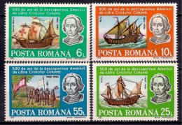 Poštové známky Rumunsko 1992 Krištof Kolumbus, lode Mi# 4824-27