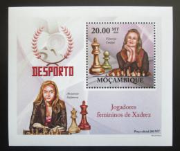 Poštová známka Mozambik 2010 Slavné šachistky DELUXE Mi# 3695 Block