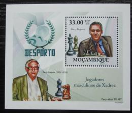 Poštové známky Mozambik 2010 Slavní šachisti DELUXE Mi# 3697 Block