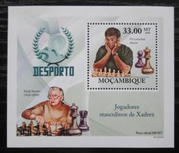 Poštová známka Mozambik 2010 Slavní šachisti DELUXE Mi# 3698 Block