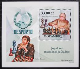 Poštová známka Mozambik 2010 Slavní šachisti DELUXE Mi# 3699 Block