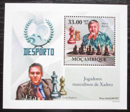 Poštová známka Mozambik 2010 Slavní šachisti DELUXE Mi# 3701 Block