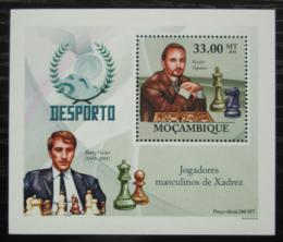 Poštová známka Mozambik 2010 Slavní šachisti DELUXE Mi# 3702 Block