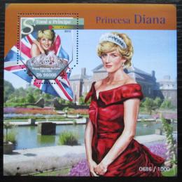 Poštová známka Svätý Tomáš 2015 Princezna Diana Mi# Block 1148 Kat 10€
