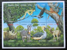 Poštové známky Ghana 2000 Africká fauna Mi# 3059-66 Kat 9.50€ 
