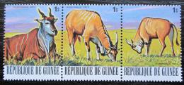 Poštové známky Guinea 1977 Antilopa losí Mi# 793-95