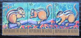 Poštové známky Guinea 1977 Veverka indická Mi# 823-25 Kat 7.50€