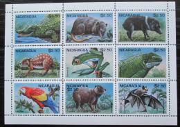 Poštové známky Nikaragua 1995 Støedoamerická fauna Mi# 3584-92 Kat 9€