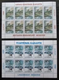 Poštové známky Gruzínsko 1999 Európa CEPT, národní parky Mi# 312-13 Bogen Kat 42€