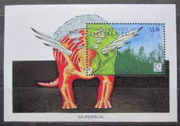 Poštová známka Dominika 1995 Sauropelta Mi# Block 295