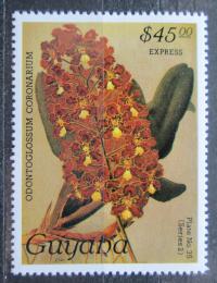 Poštová známka Guyana 1987 Orchidej RARITA Mi# 1929 Kat 28€