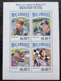 Poštovní známky Mosambik 2013 Formule 1, Sebastian Vettel Mi# 7062-65 Kat 11€